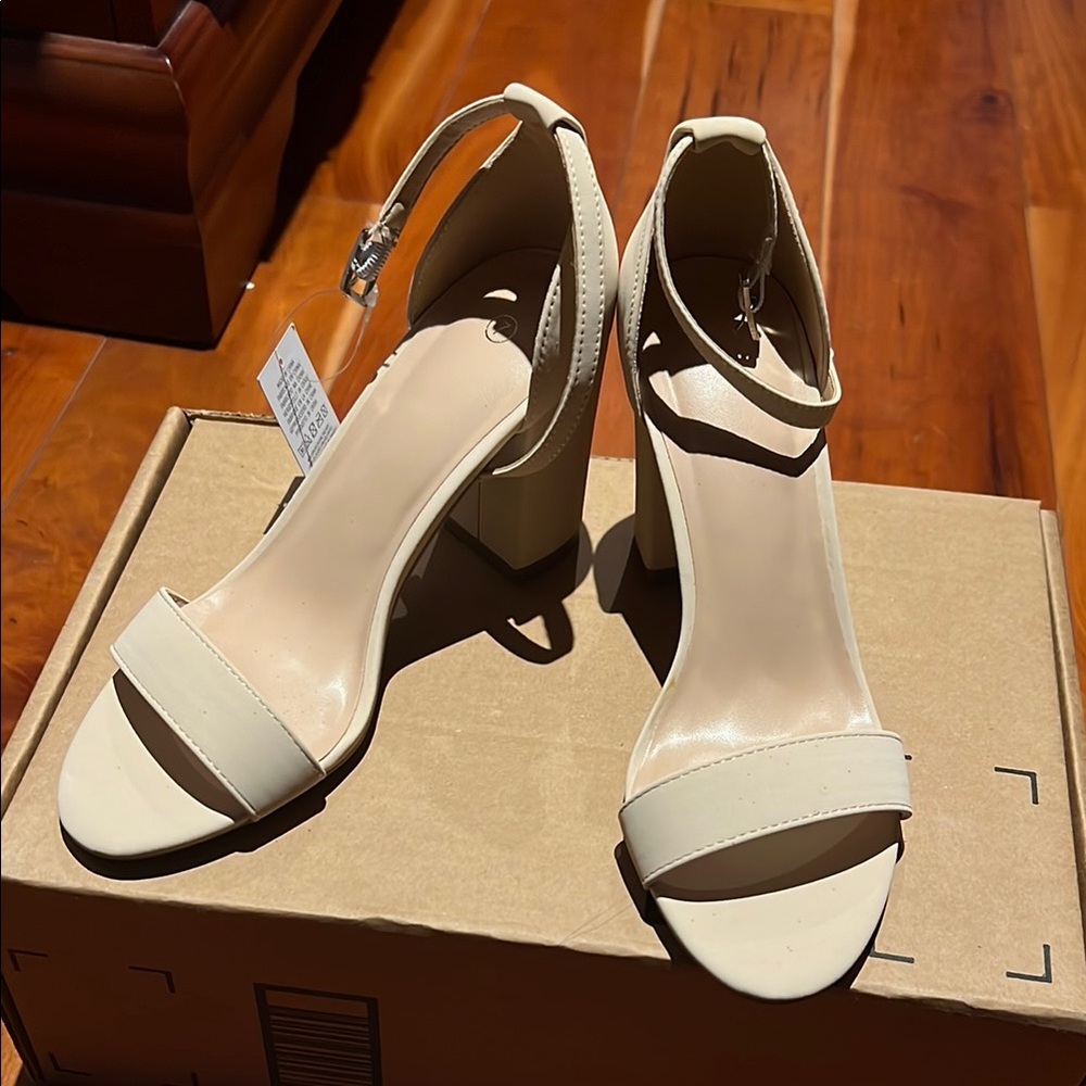 Elegant Cream Women's Heels
